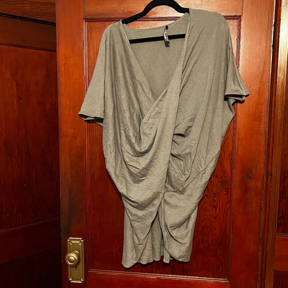 AllSaints Draped Crossover Wrap Top — Women’s Medium